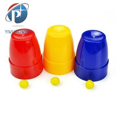 Three cup and ball magic trick toy MG0278