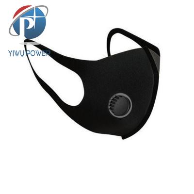 Fashion Black Cotton Face Dust Mask with Filter